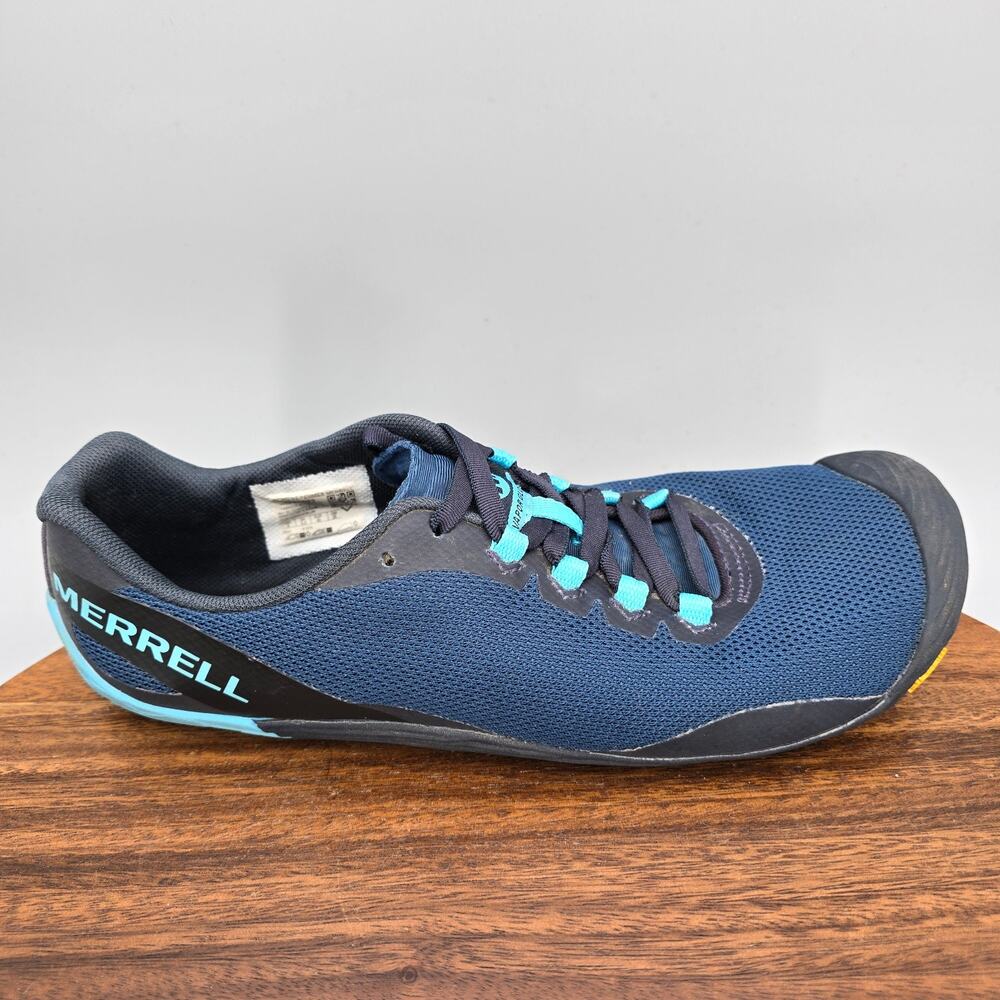 Merrell Vapor Glove 4 Shoes Womens 9 Blue Barefoot Outdoor Trail Running Sneaker